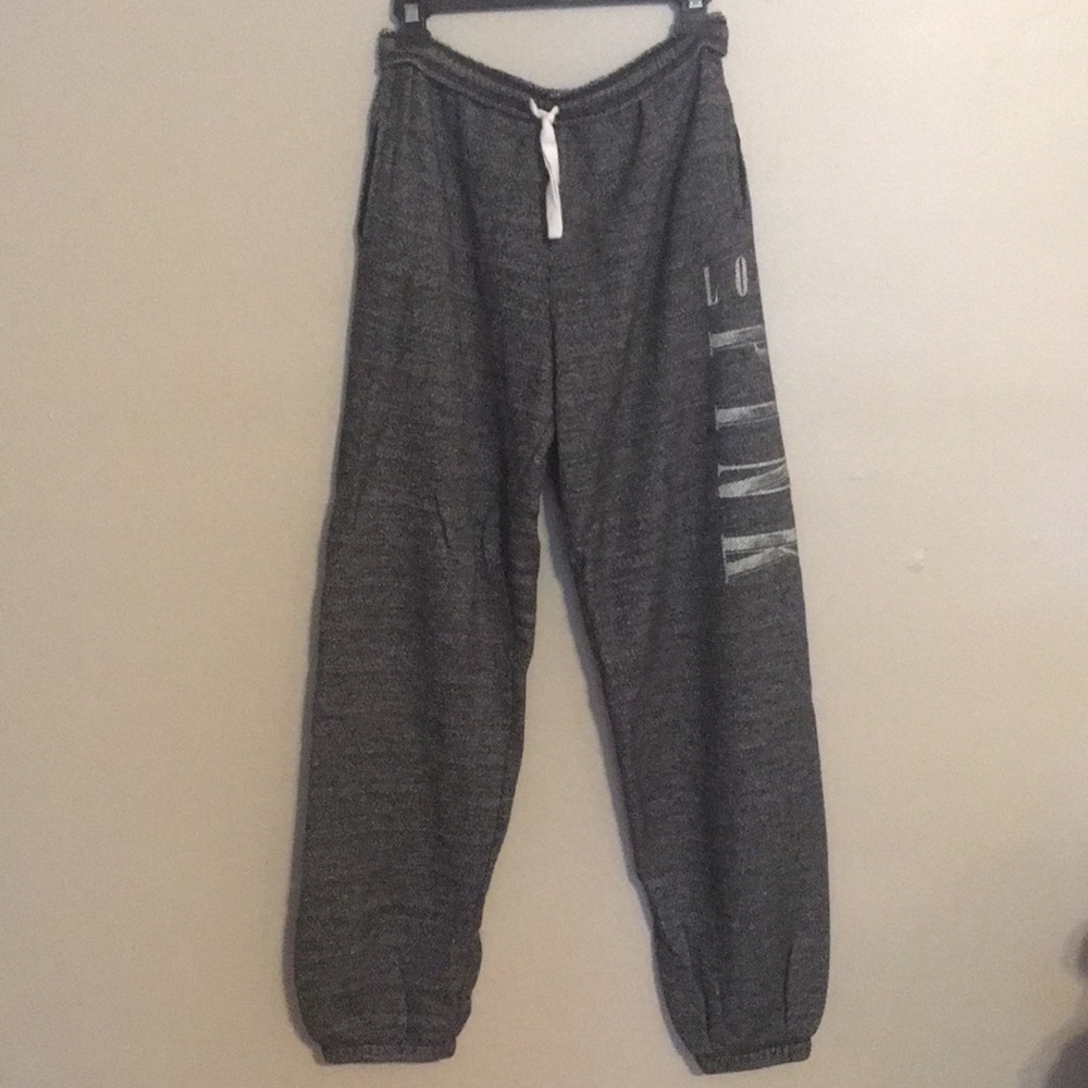 Pink sweat pants